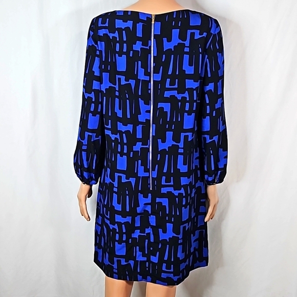 Tahari Blue Dress Size 4 - Picture 8 of 8